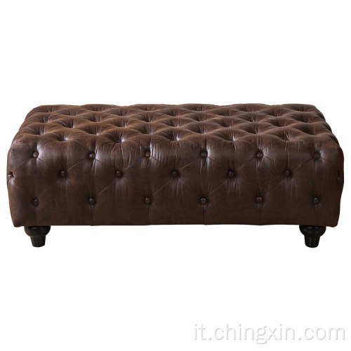 Mobili per soggiorno ottomano chesterfield tufted